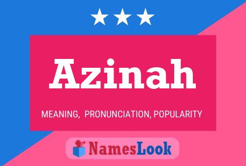 Azinah Name Poster