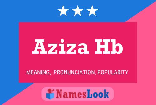 Aziza Hb Name Poster