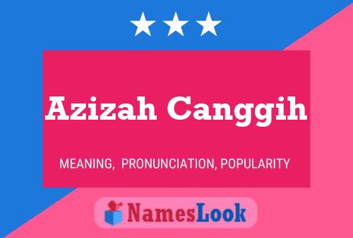 Azizah Canggih Name Poster