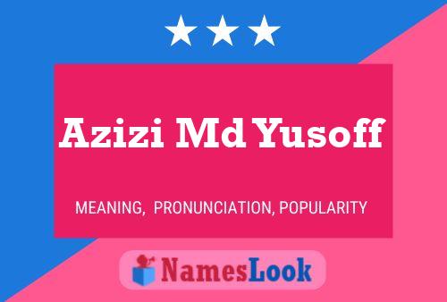 Azizi Md Yusoff Name Poster