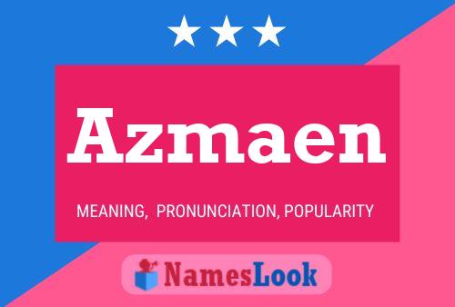 Azmaen Name Poster