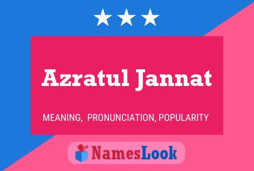 Azratul Jannat Name Poster