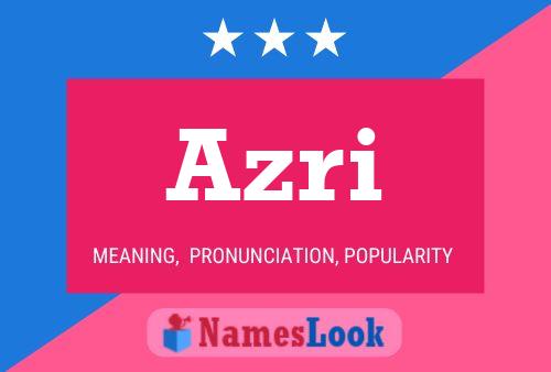 Azri Name Poster