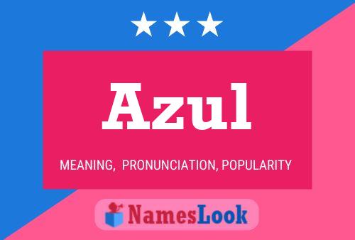 Azul Name Poster