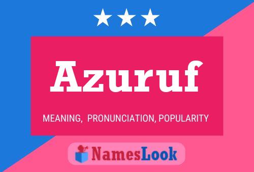 Azuruf Name Poster