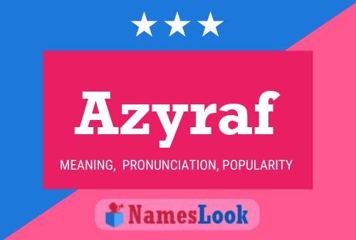 Azyraf Name Poster