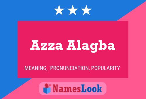 Azza Alagba Name Poster