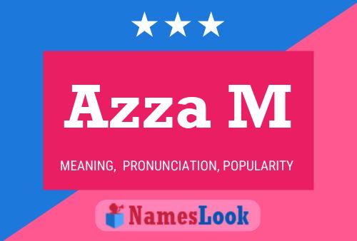 Azza M Name Poster