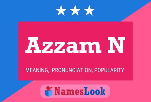 Azzam N Name Poster