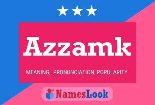 Azzamk Name Poster