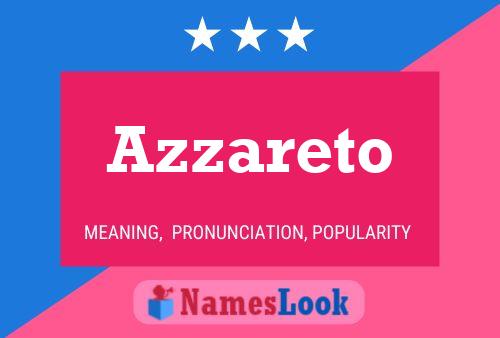 Azzareto Name Poster