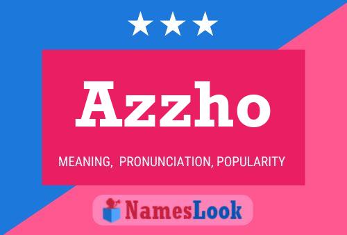 Azzho Name Poster