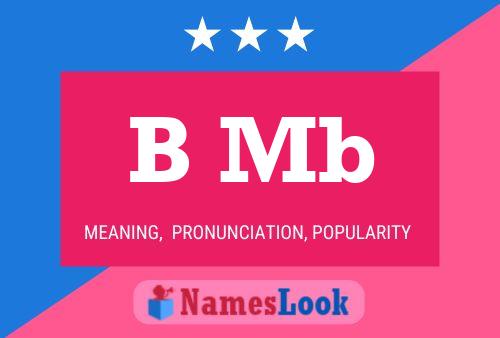 B Mb Name Poster