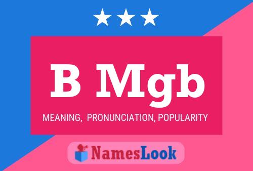 B Mgb Name Poster