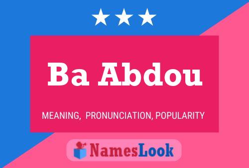 Ba Abdou Name Poster