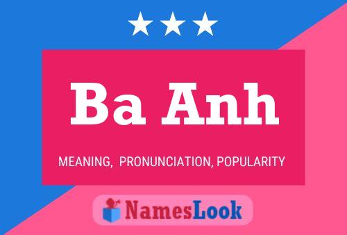 Ba Anh Name Poster