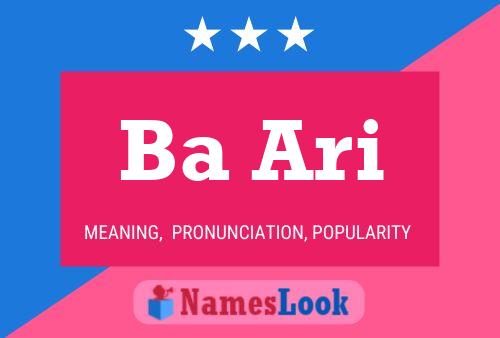 Ba Ari Name Poster