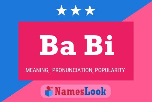 Ba Bi Name Poster