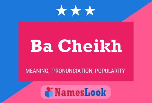 Ba Cheikh Name Poster