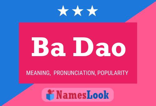 Ba Dao Name Poster