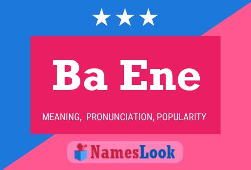 Ba Ene Name Poster