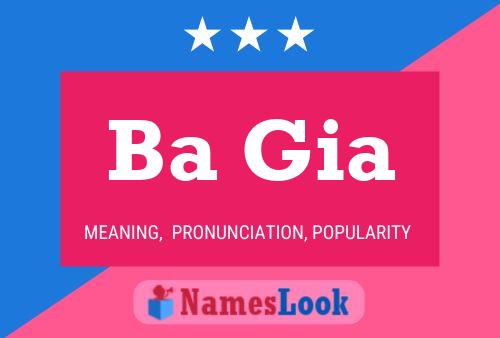 Ba Gia Name Poster