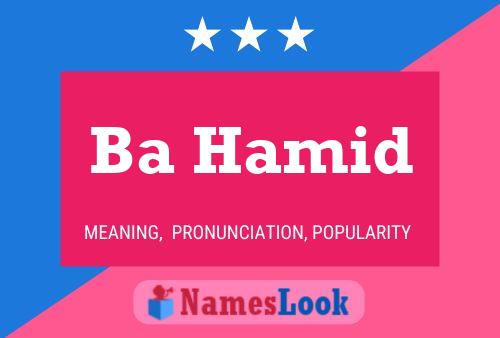 Ba Hamid Name Poster