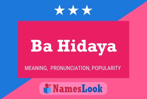 Ba Hidaya Name Poster