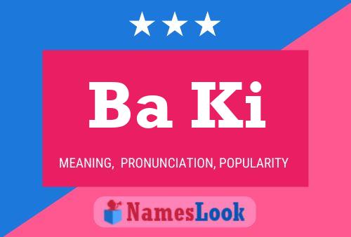 Ba Ki Name Poster