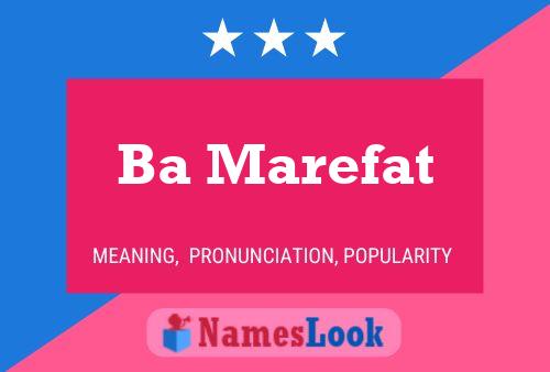 Ba Marefat Name Poster