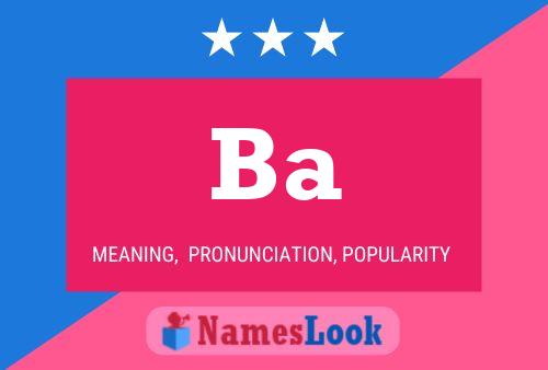 Ba Name Poster