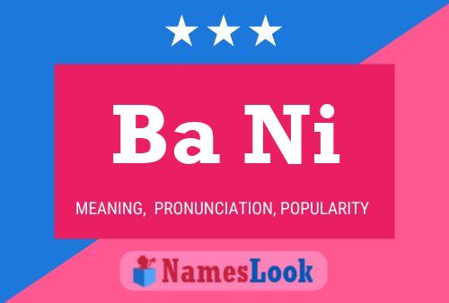 Ba Ni Name Poster