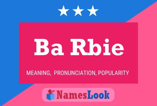 Ba Rbie Name Poster