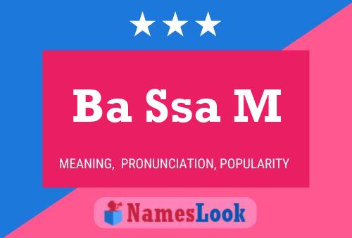 Ba Ssa M Name Poster