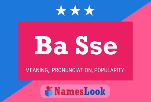 Ba Sse Name Poster