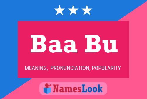 Baa Bu Name Poster