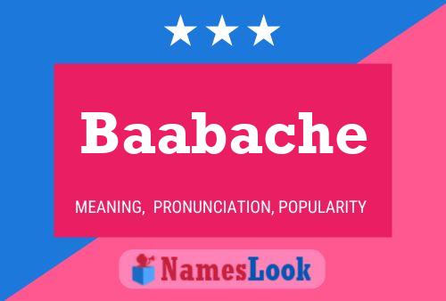 Baabache Name Poster