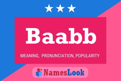 Baabb Name Poster