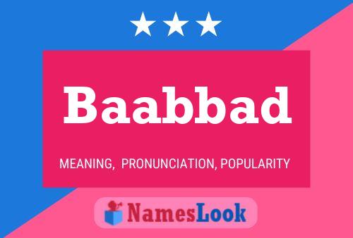 Baabbad Name Poster