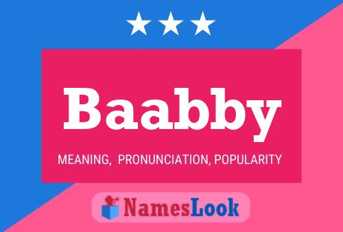 Baabby Name Poster