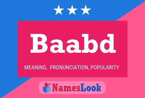 Baabd Name Poster