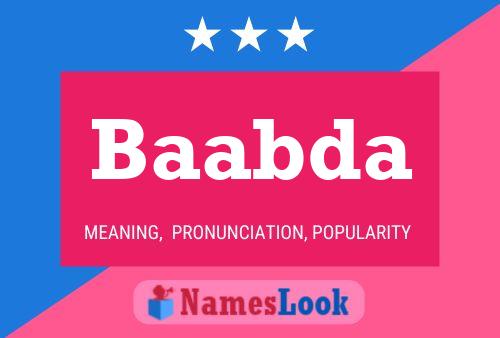 Baabda Name Poster