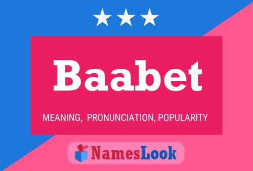 Baabet Name Poster