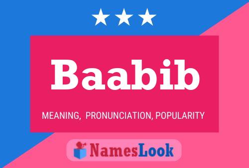 Baabib Name Poster