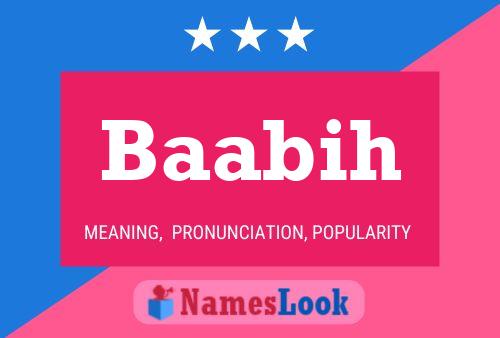 Baabih Name Poster