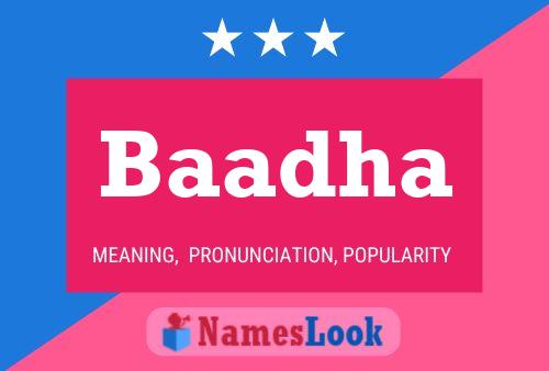 Baadha Name Poster