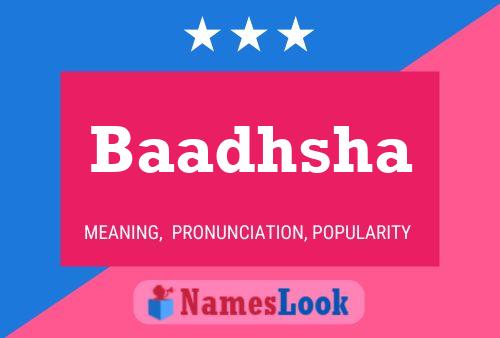 Baadhsha Name Poster