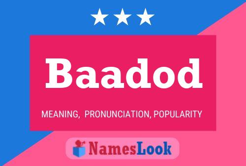 Baadod Name Poster