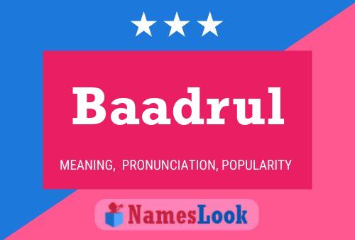 Baadrul Name Poster