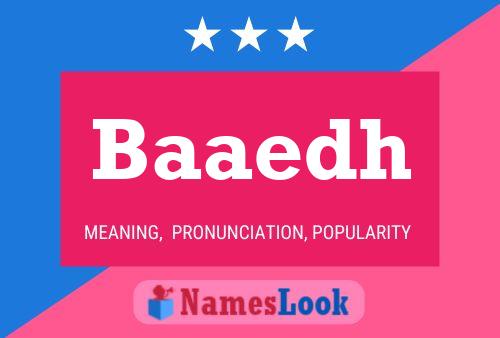 Baaedh Name Poster